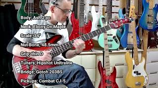 Video thumbnail for HIGH END JAPANESE BASS GUITARS: Combat STB5 Custom BASS DEMO SHORT VERSION: by Bass Japan Direct