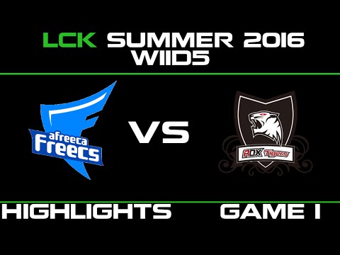 AFS vs ROX Game 1 Highlights LCK Champions 2016 W11D5 Afreece Freecs vs ROX Tigers   AFS vs ROX