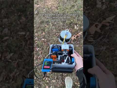 Built a LiDAR scanner in my garage. Testing it before it goes underground. #shorts #lidar #robotics