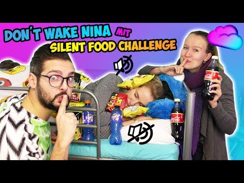 DON'T WAKE NINA mit SILENT FOOD CHALLENGE! Kaan vs. Kathi! Wer ist leiser beim Auspacken von Essen?