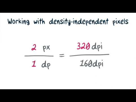 Working with Density Independent Pixels