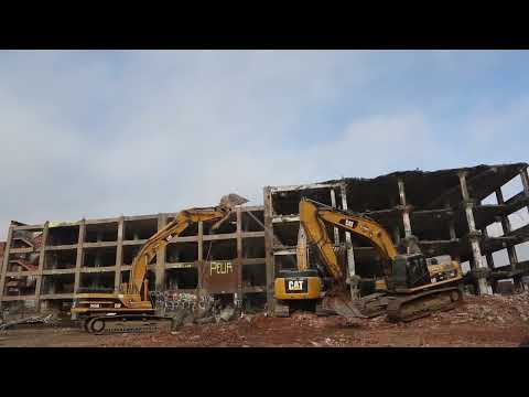 ASMR White Noise Construction Site Excavators Sound Effects