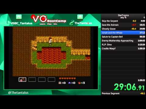 Startropics (NES) Speed Run in 1:12:38