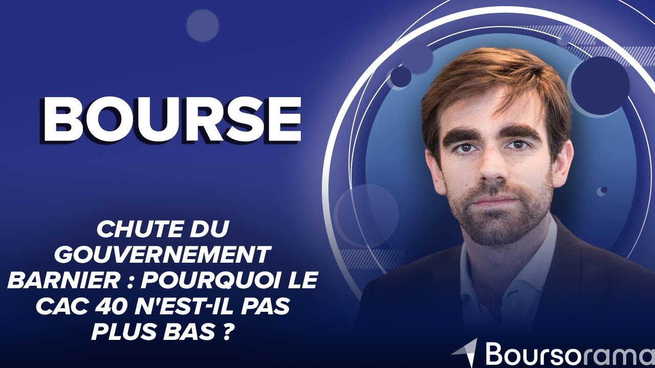 Chute du gouvernement Barnier : pourquoi le CAC 40 n'est-il pas plus bas ?