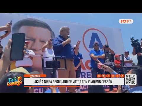 La Libertad: Acuña niega negociado de votos con Vladimir Cerrón