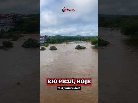 Hoje Picuí amanheceu em festa com a cheia do seu rio! #nordeste #paraiba #chuva