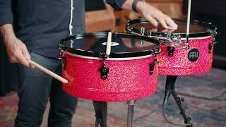 Meinl Percussion Manolito Rodriguez Signature Timbales, Atomic Red - MR1415 - 3/3