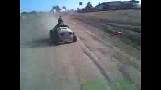 preview picture of video 'Wamic Mower Racing rear view helmet cam 07/06/13 Open Race'