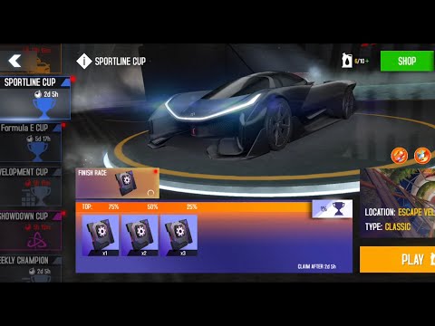Asphalt 8 Sportline Cup 🌟 1:05:8xx Escape Velocity Faraday Future 🔝 1%⚡ #7EGOO Asphalt 8 Update 77