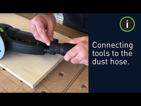 Festool Training: Quickly connecting your tools to the dust hose