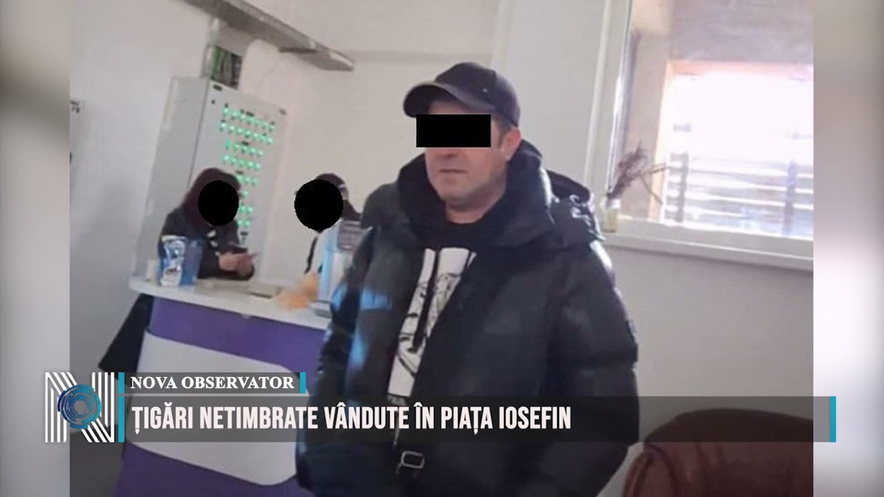 Țigări netimbrate vândute în Piața Iosefin