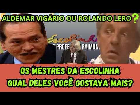ALDEMAR VIGÁRIO OU ROLANDO LERO? DEIXE NOS COMENTÁRIOS 👍