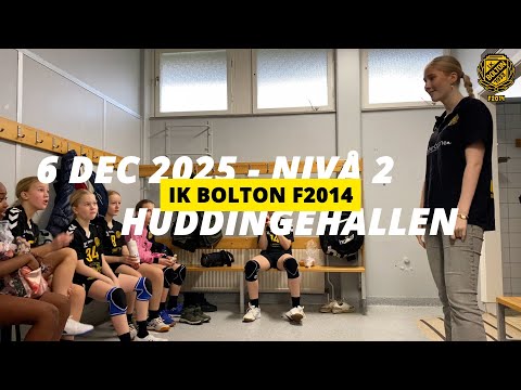 IK Bolton F2014 spelar nivå 2 i Huddingehallen 6 dec 2025