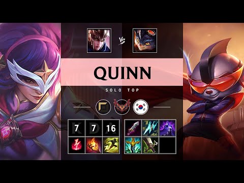 Quinn Top vs Rumble - KR Grandmaster Patch 25.09