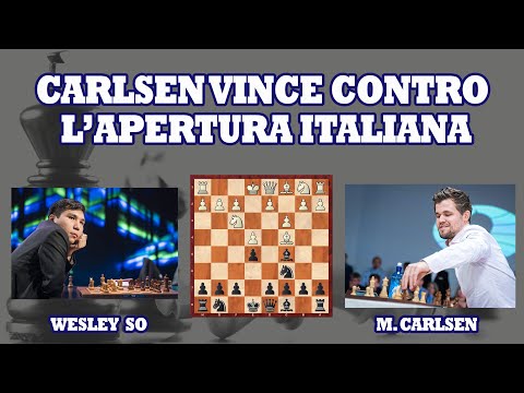 Magnus Carlsen vince contro l'Apertura Italiana | Carlsen vs So