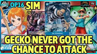 GECKO NEVER GOT THE CHANCE TO ATTACK [OP16] 🔵🟡 Nami VS. 🟢🔵 GU Luffy 🎮 GAMEPLAY