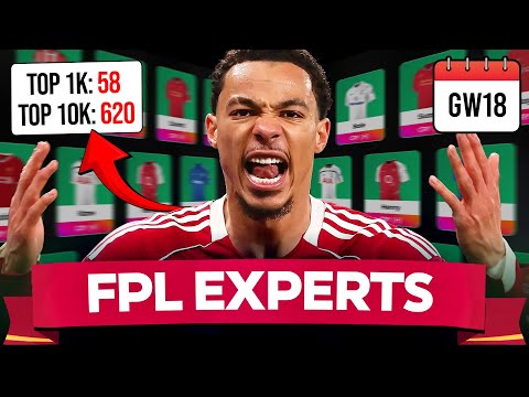 FPL GW18 EXPERTS TEAM 💥 156th IN WORLD 🌍 BEST FPL TEAM ✍️