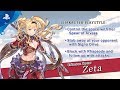 Granblue Fantasy: Versus - Zeta Character Trailer | PS4