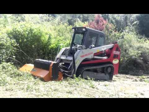 NOLEGGIO MACCHINE SPECIALIZZATE - Minipala cingolata Takeuchi TL250 + Decespugliatore AF/SSL200