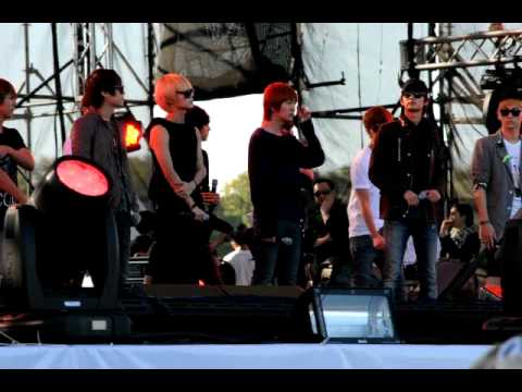 [FANCAM] 111009 Chuseok / KBS Concert- BEAST & SHINee- New York, New York Rehersal