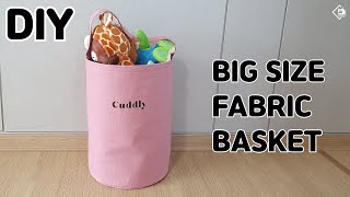 DIY Circula Fabric Basket/ Toy basket/ Laundry basket/ sewing tutorials [Tendersmile Handmade]