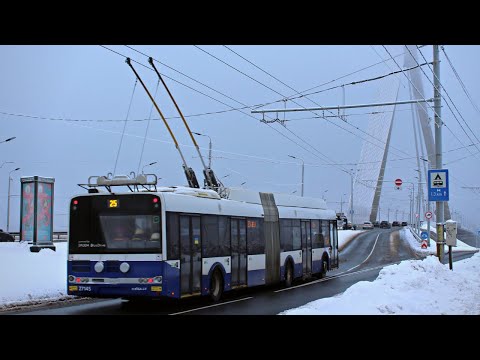 TROLLEYBUSES in RIGA, LATVIA 🇱🇻 | 2022