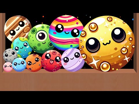 SUPER PLANET MERGE - 2048 Balls Game Unblocked, Watermelon Planets | Suika Game Gameplay