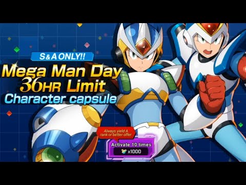 Rockman X DiVE: Megaman Day Character Capsule 1k EM SHAFT