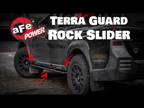 CHECK OUT the All NEW aFe Terra Guard Rock Slider for the Subaru Outback Wilderness