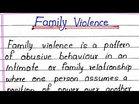 Family Violence Essay In English || Domestic Violence || Essay Writing In English || Writeology TV