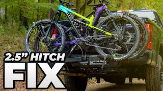 THE ONLY REAL SOLUTION FOR BIKE RACKS IN 2.5" HITCHES