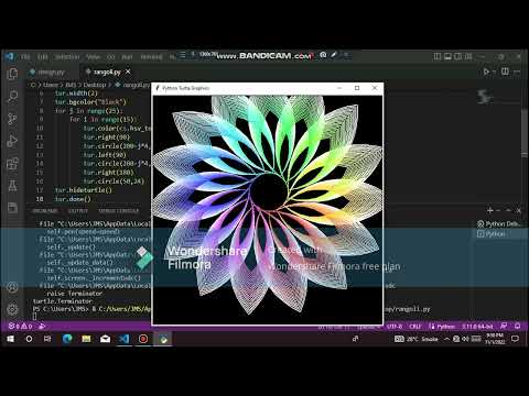 Rangoli Design By Python Codes