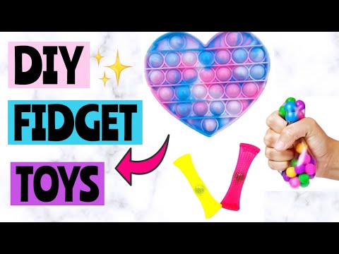 DIY FIDGET TOYS! Pop It Fidgets, Dimple Fidget, Stress Ball | How to make fidget toys! EASY