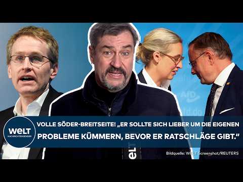 MARKUS SÖDER: Frontalattacke auf Daniel Günther und CDU! "Schwarz-Grün wird nur die AfD stärken"