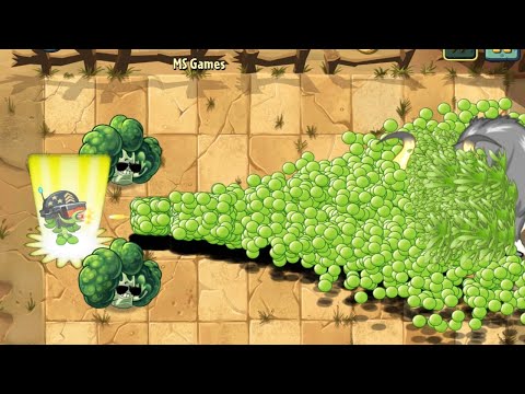 50 Plants Level 1 use 1 Power Up Vs Rodeo Legend Zombie Level 20 - PvZ 2 Challenge