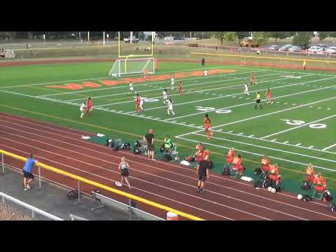 Young Girl vs 18 Year Olds - YOU CAN FEEL THE PAIN! - Very 1st Touch as Freshman Playing Varsity