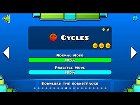 Geometry Dash 2.1 - Cycles 100% 3 Coins