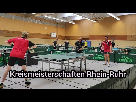 Kreismeisterschaften Rhein-Ruhr im WTTV - Herren A Doppel Stoeber & Kriegel vs. Baumann & Schwarz