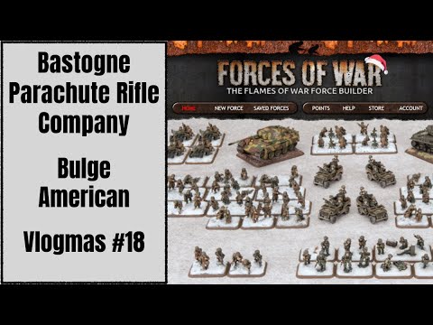 Flames of War List Building | Bastogne Parachute Rifle Company | Bulge American
