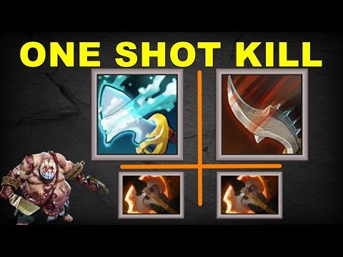 ONE SHOT BUILD [ Tidebringer + Jinada + 2x Battle Fury ] | Dota 2 Ability Draft