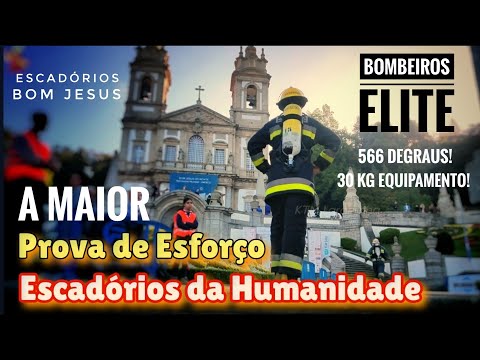 👨‍🚒 Escadórios da Humanidade - 1000 Bombeiros de Elite Prova de Esforço nos Escadórios do Bom Jesus