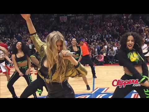 Fergie's Surprise L A Love Performance at the Clippers Game