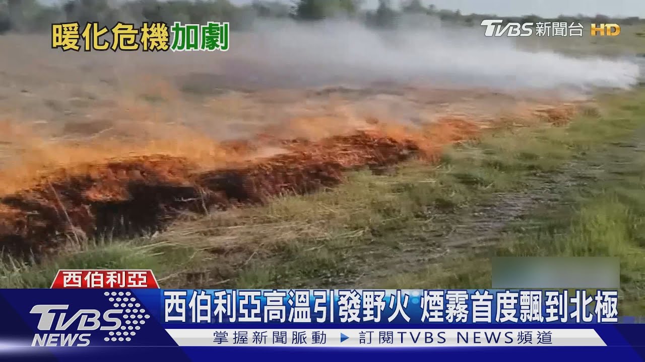 西伯利亞高溫引發野火 煙霧首度飄到北極