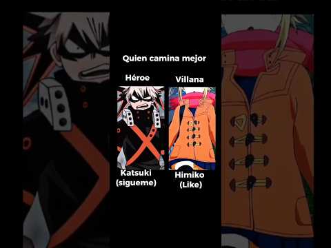 Quien camina mejor héroe o villano #bnha #toga #bakugou #anime #edit #editanime #animeedit #otakus