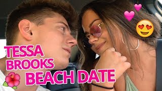 Tessa Brooks + Chance Vlog Romantic Beach Day video
