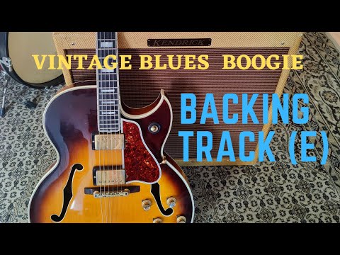 Boogie blues backing track in E | Uptempo 12 bar blues jam track
