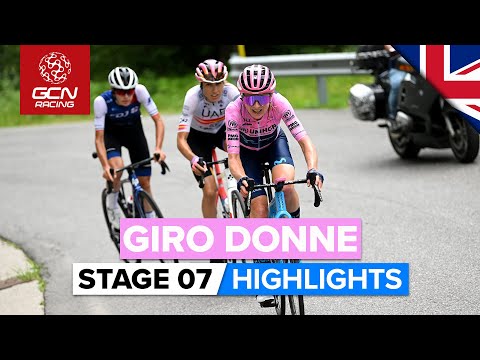 Fireworks On Tough Summit Finish! | Giro Donne 2022 Stage 7 Highlights