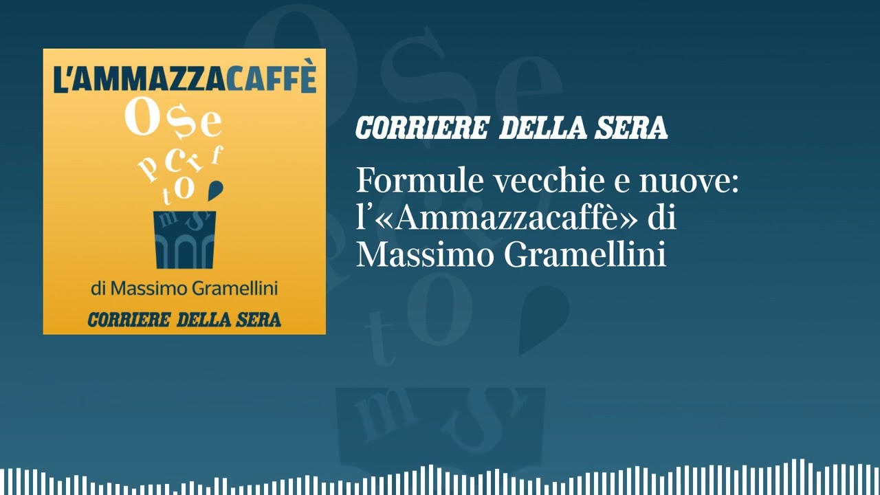 Formule vecchie e nuove: l’«Ammazzacaffè» di Massimo Gramellini