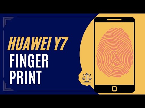 Huawei Y7 fingerprint setting