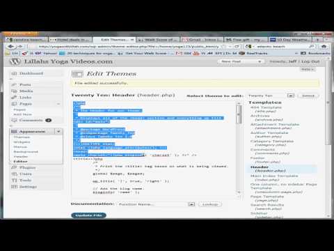 comment modifier html wordpress